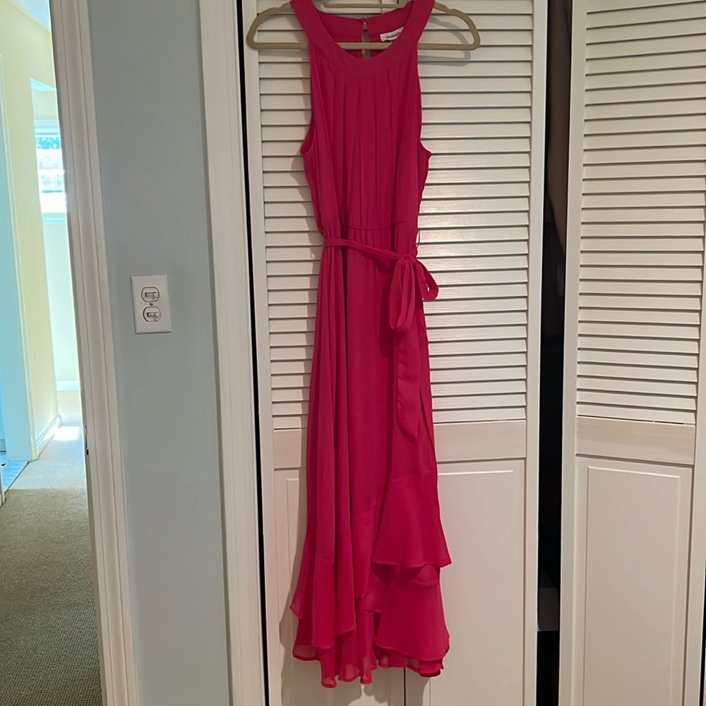 Calvin Klein Hot Pink Sleeveless Dress - WORN ONCE